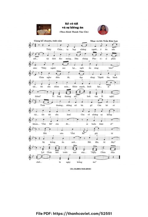 Kẻ có tội và sự kiêng ăn - Trần Kim Lan - trang 1