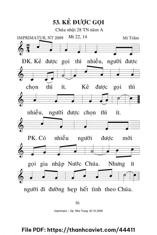 Kẻ được gọi [CN28 TNA] – - Lm. Mi Trầm - trang 1