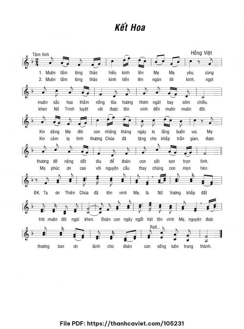 Kết hoa - Hồng Việt - trang 1