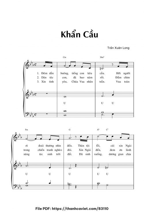 Khẩn cầu - Trần Xuân Long - trang 1