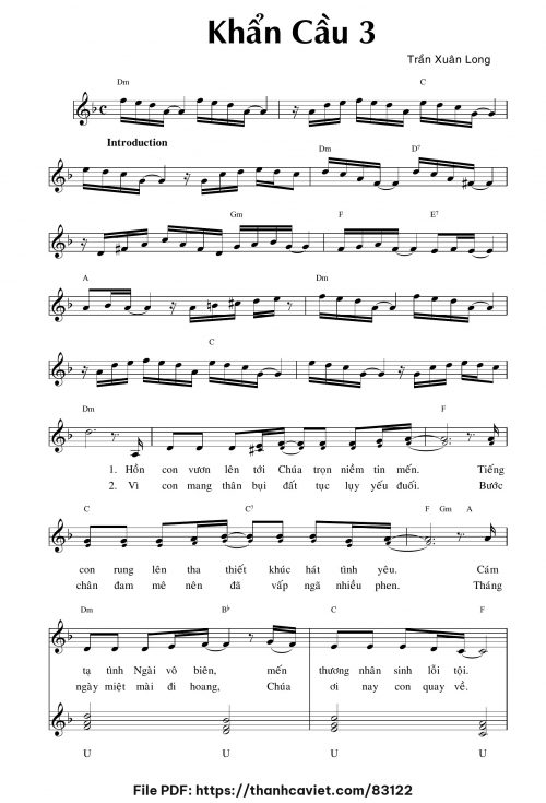 Khẩn Cầu 3 - Trần Xuân Long - trang 1