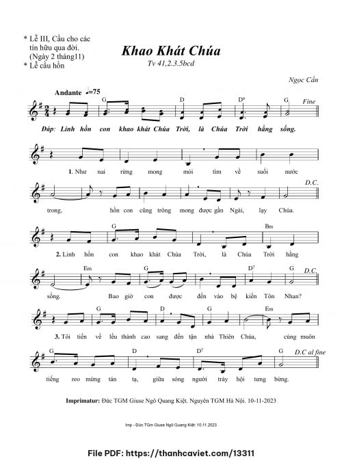 Khao khát Chúa - Ngọc Cẩn - trang 1