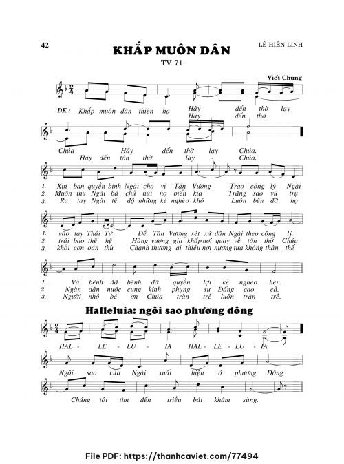 Khắp muôn dân - Viết Chung - trang 1