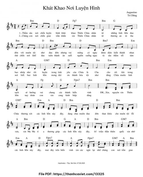 Khát khao nơi luyện hình - Augustino Trí Dũng - trang 1