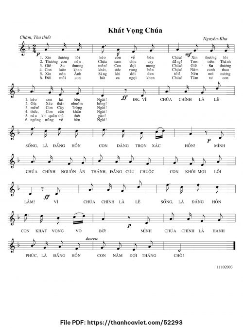 Khát vọng Chúa - Nguyên Kha - trang 1