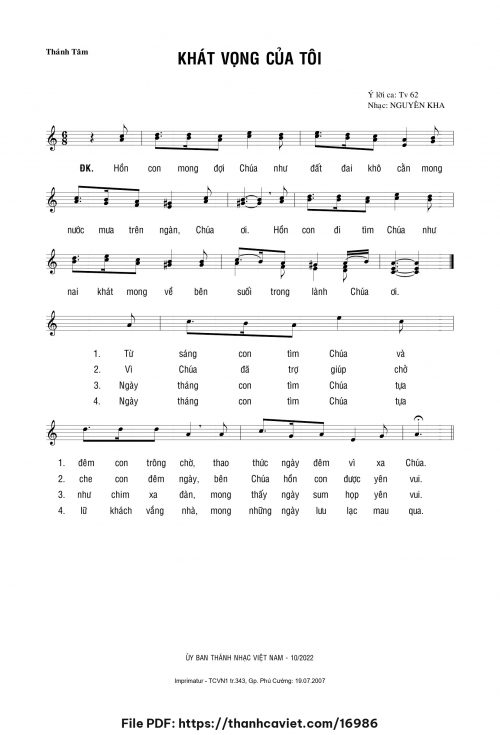 Khát vọng của tôi - Nguyên Kha - trang 1