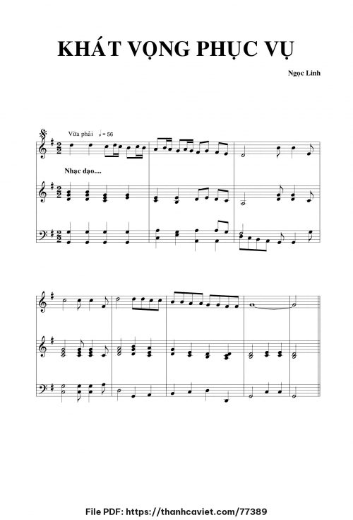Khát vọng phục vụ - Ngọc Linh - trang 1