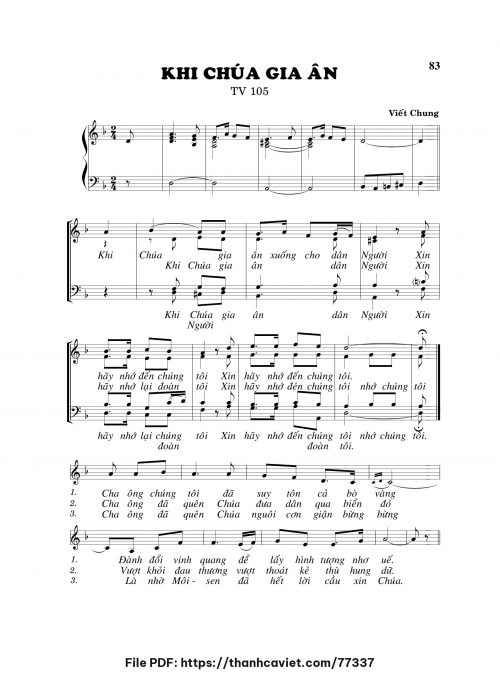 Khi Chúa gia ân - Viết Chung - trang 1