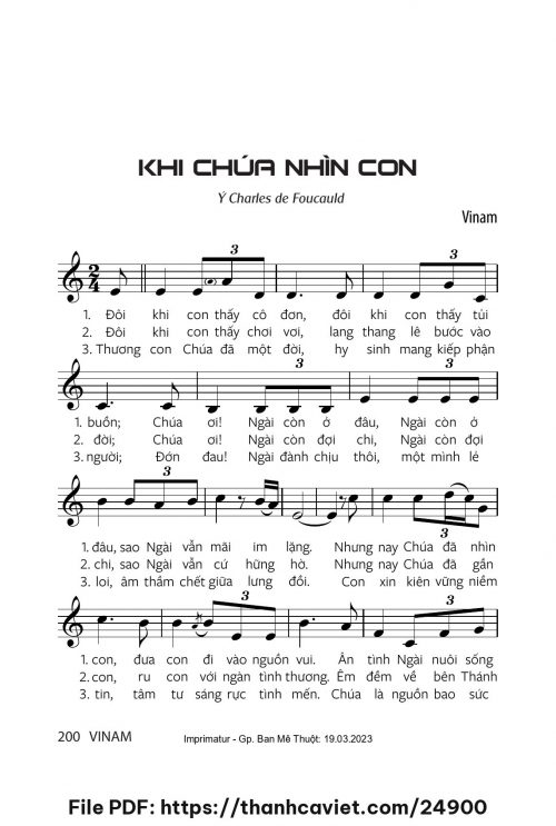 Khi Chúa nhìn con - Vinam - trang 1