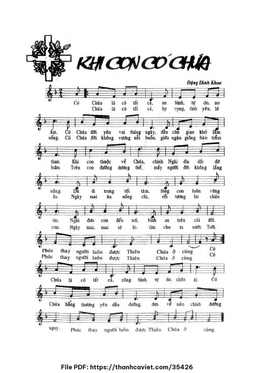 Khi con có Chúa - Đặng Đình Khoa - trang 1