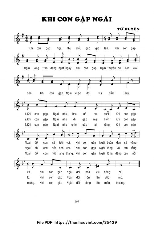 Khi con gặp Ngài - Lm. Từ Duyên - trang 1