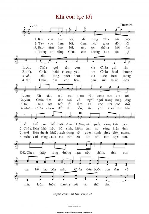 Khi con lạc lối - Phanxicô - trang 1