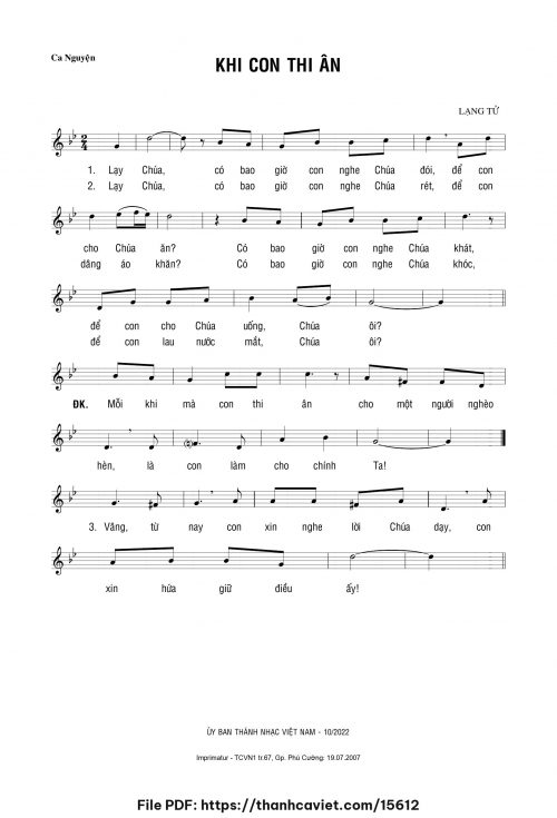 Khi con thi ân - Lạng Tử - trang 1