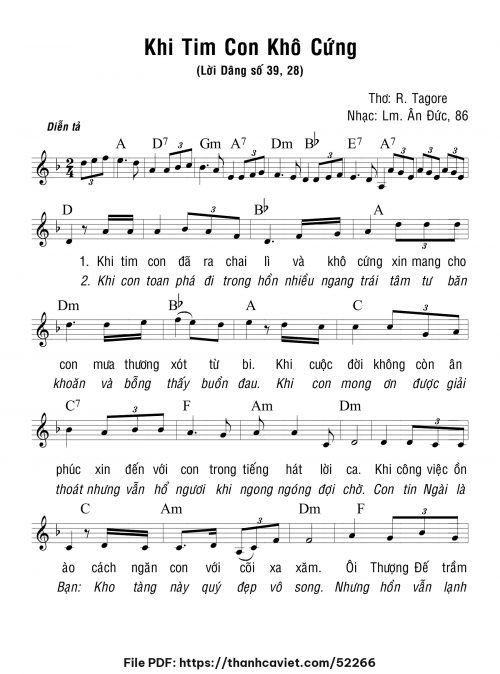 Khi con tim khô cứng - Lm. Ân Đức - trang 1