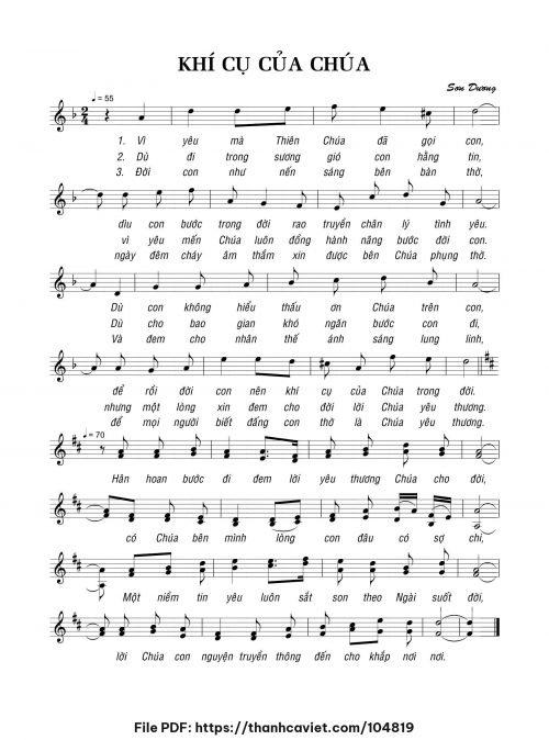 Khí cụ của Chúa - Sơn Dương - trang 1
