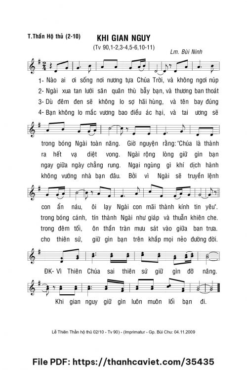 Khi gian nguy - Lm. Bùi Ninh - trang 1