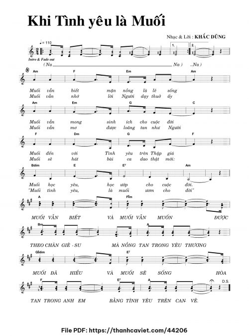 Khi tình yêu là muối - Khắc Dũng - trang 1