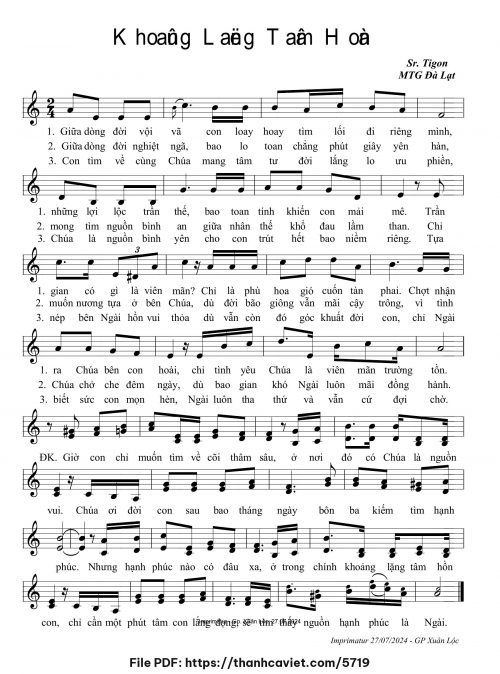 Khoảng lặng tâm hồn - Sr. M. Tigon - trang 1