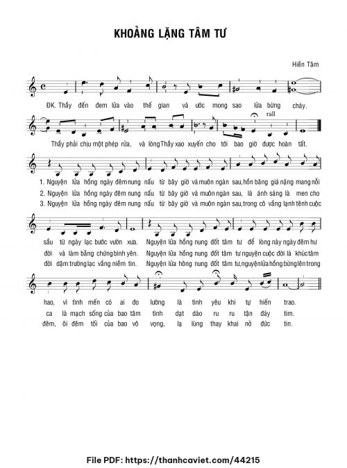 Khoảng lặng tâm tư - Hiền Tâm - trang 1