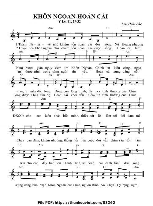 Khôn ngoan – Hoán cải - Lm. Hoài Bắc, OP - trang 1
