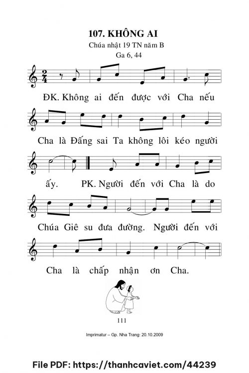 Không ai [CN19 TNB] – - Lm. Mi Trầm - trang 1