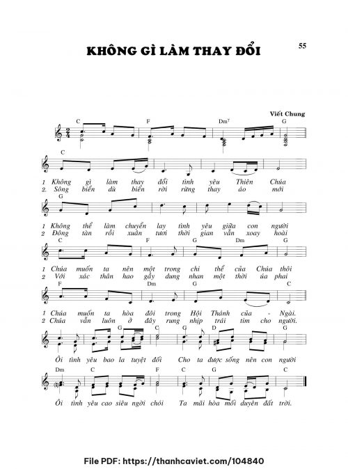 Không gì làm thay đổi - Viết Chung - trang 1