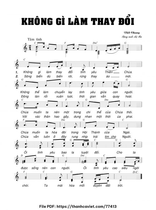 Không gì làm thay đổi - Viết Chung - trang 1