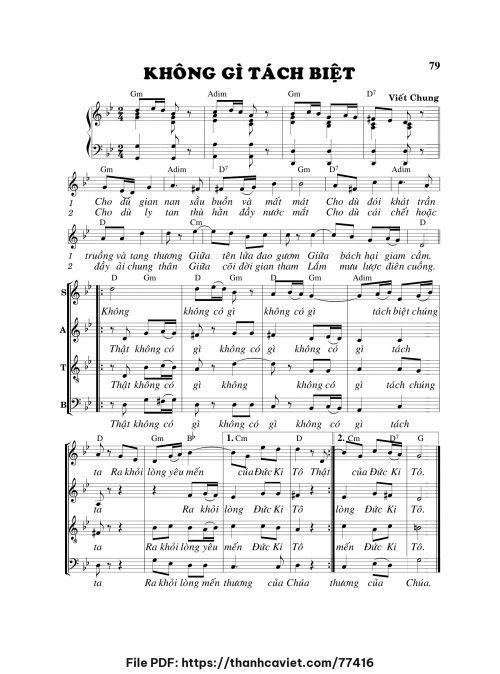 Không gì tách biệt - Viết Chung - trang 1