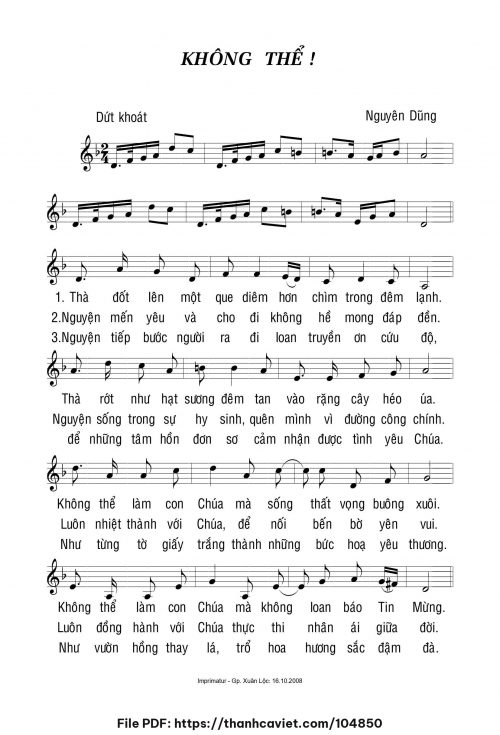 Không thể - Nguyên Dũng - trang 1