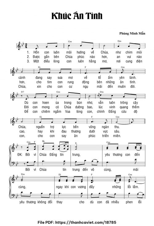 Khúc ân tình - Phùng Minh Mẫn - trang 1