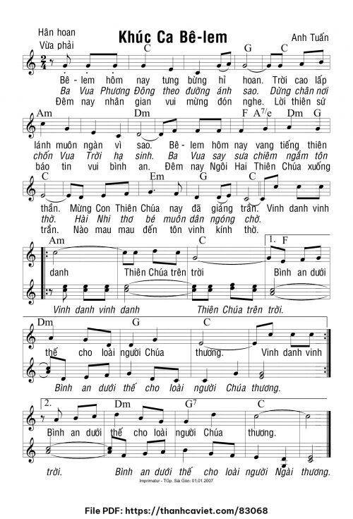 Khúc Ca Bêlem - Anh Tuấn - trang 1