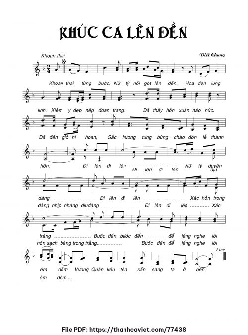 Khúc ca lên đền - Viết Chung - trang 1