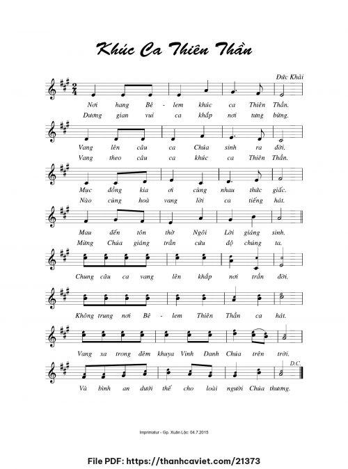 Khúc ca Thiên Thần - Đức Khải - trang 1