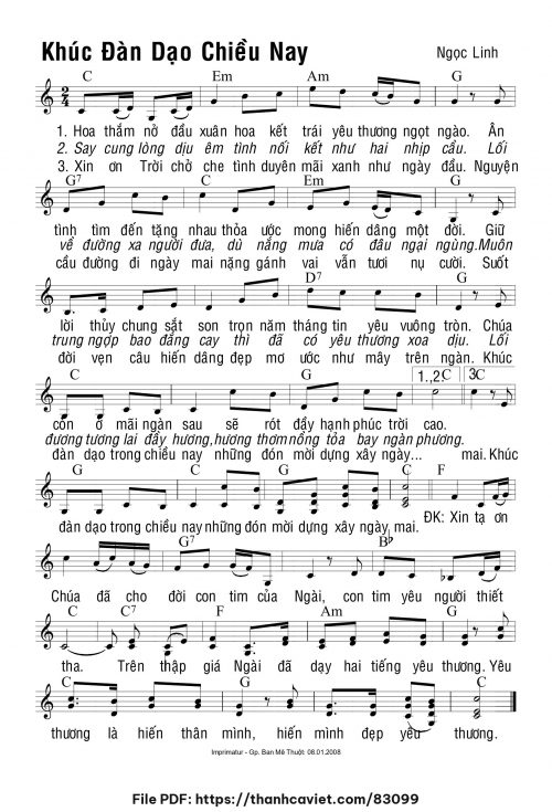 Khúc đàn dạo chiều nay - Ngọc Linh - trang 1