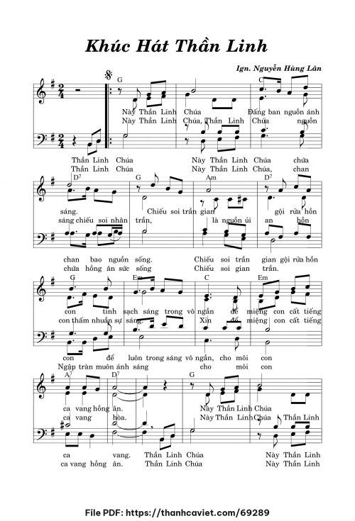 Khúc hát Thần Linh - Nguyễn Hùng Lân - trang 1