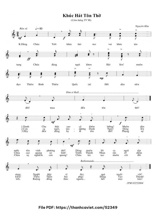 Khúc hát tôn thờ - Nguyên Kha - trang 1