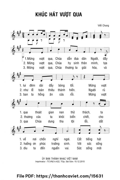 Khúc hát vượt qua - Viết Chung - trang 1
