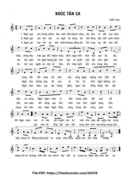 Khúc tân ca - Hiền Tâm - trang 1