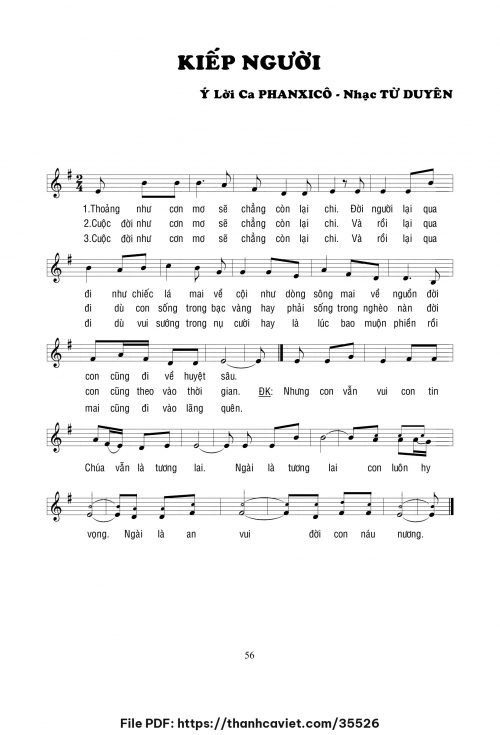 Kiếp người - Lm. Từ Duyên - trang 1