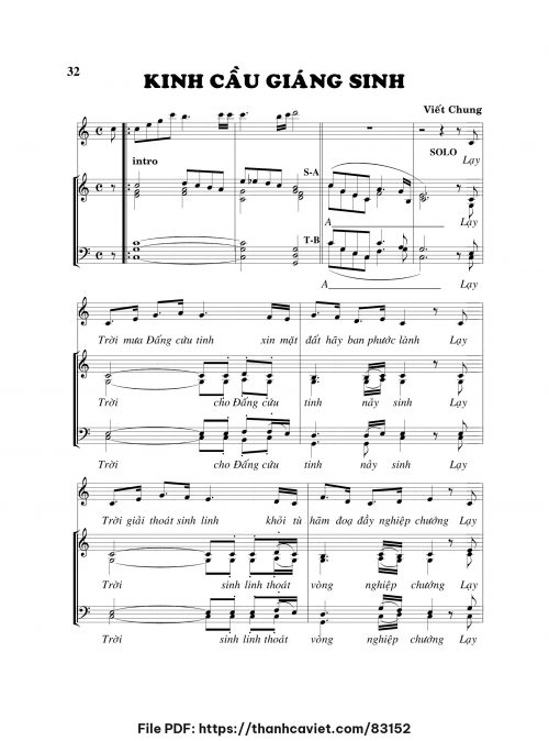 Kinh cầu Giáng Sinh - Viết Chung - trang 1
