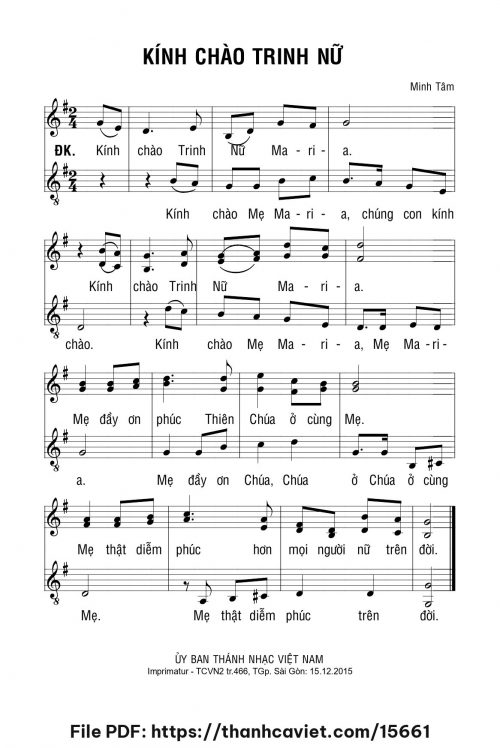 Kính chào Trinh Nữ - Minh Tâm - trang 1