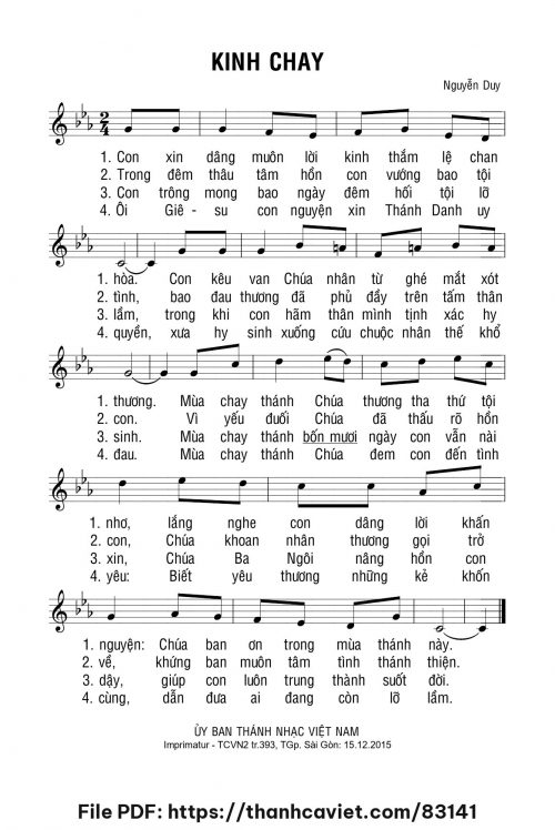 Kinh chay - Lm. Nguyễn Duy - trang 1