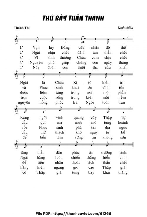 Kinh chiều thứ bảy TUẦN THÁNH - Chưa biết - trang 1