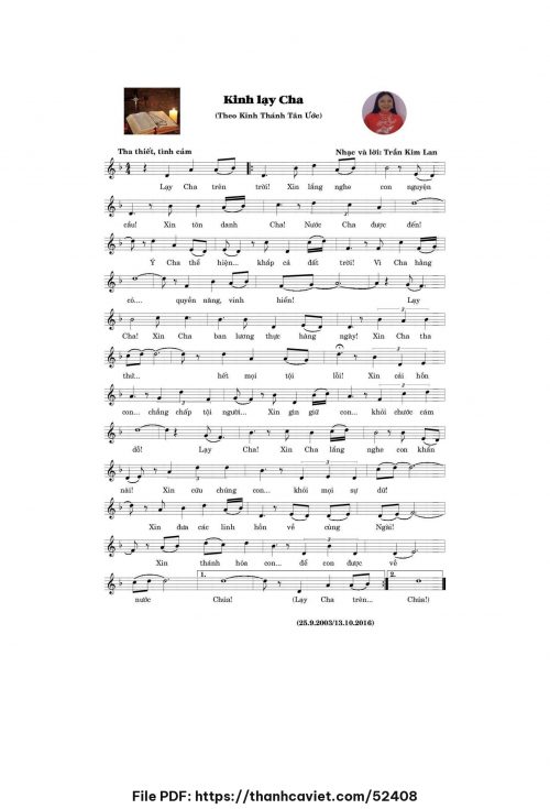 Kinh lạy Cha - Trần Kim Lan - trang 1