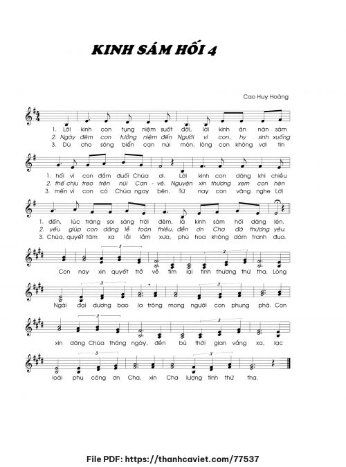 Kinh sám hối 4 - Cao Huy Hoàng - trang 1