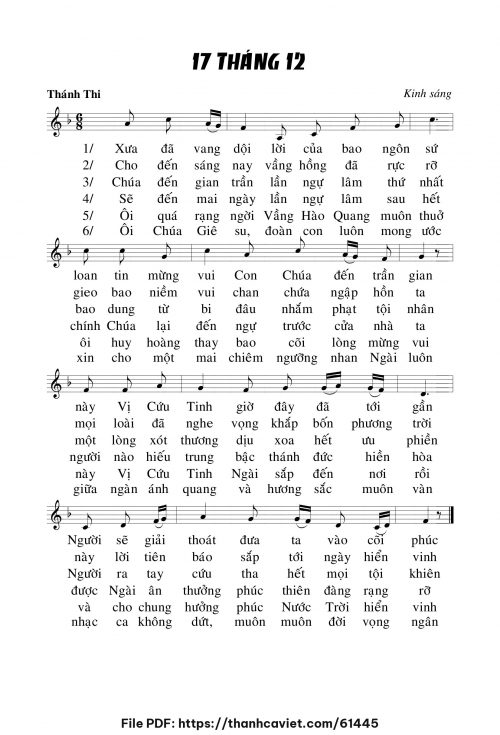 Kinh sáng ngày 17 tháng 12 - Chưa biết - trang 1