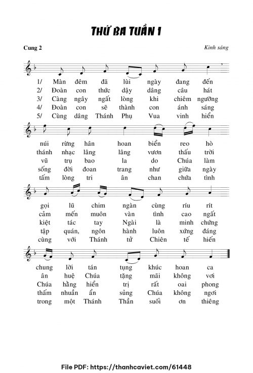 Kinh sáng thứ ba tuần I - Chưa biết - trang 1