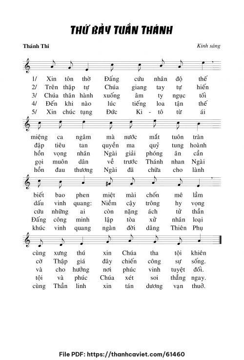 Kinh sáng thứ bảy Tuần Thánh - Chưa biết - trang 1