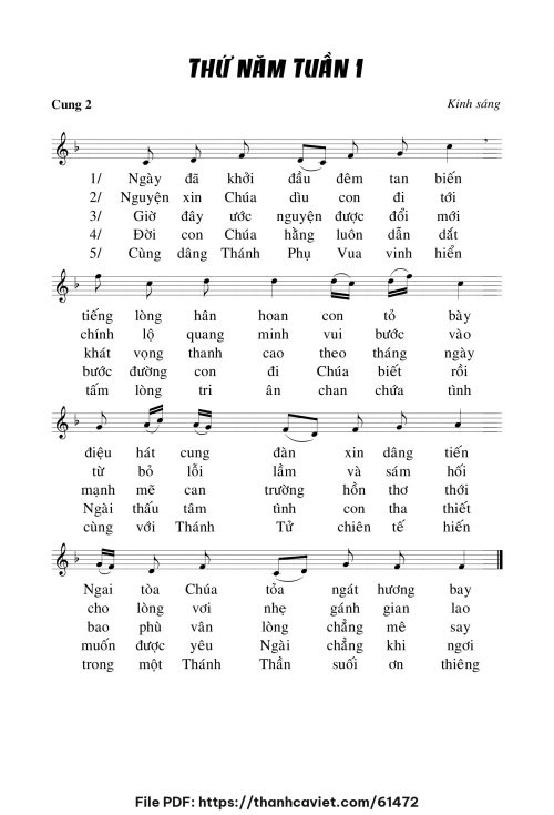 Kinh sáng thứ năm tuần I - Chưa biết - trang 1