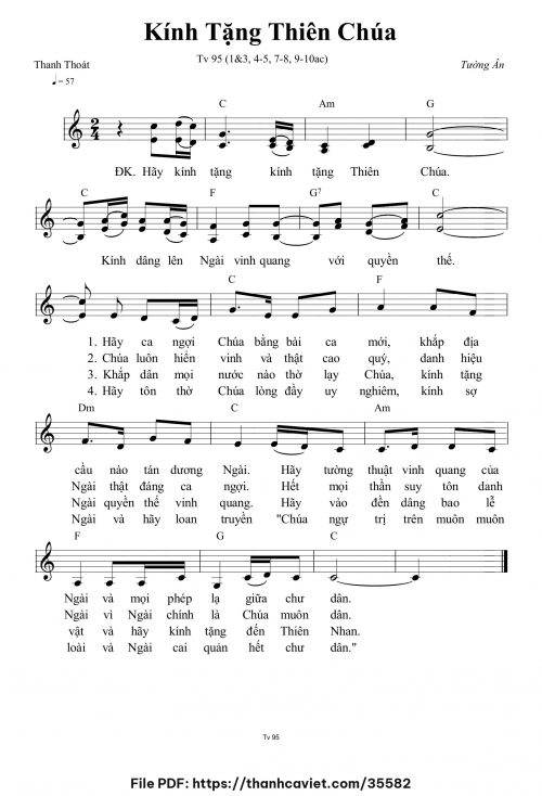 Kính tặng Thiên Chúa - Tường Ân - trang 1